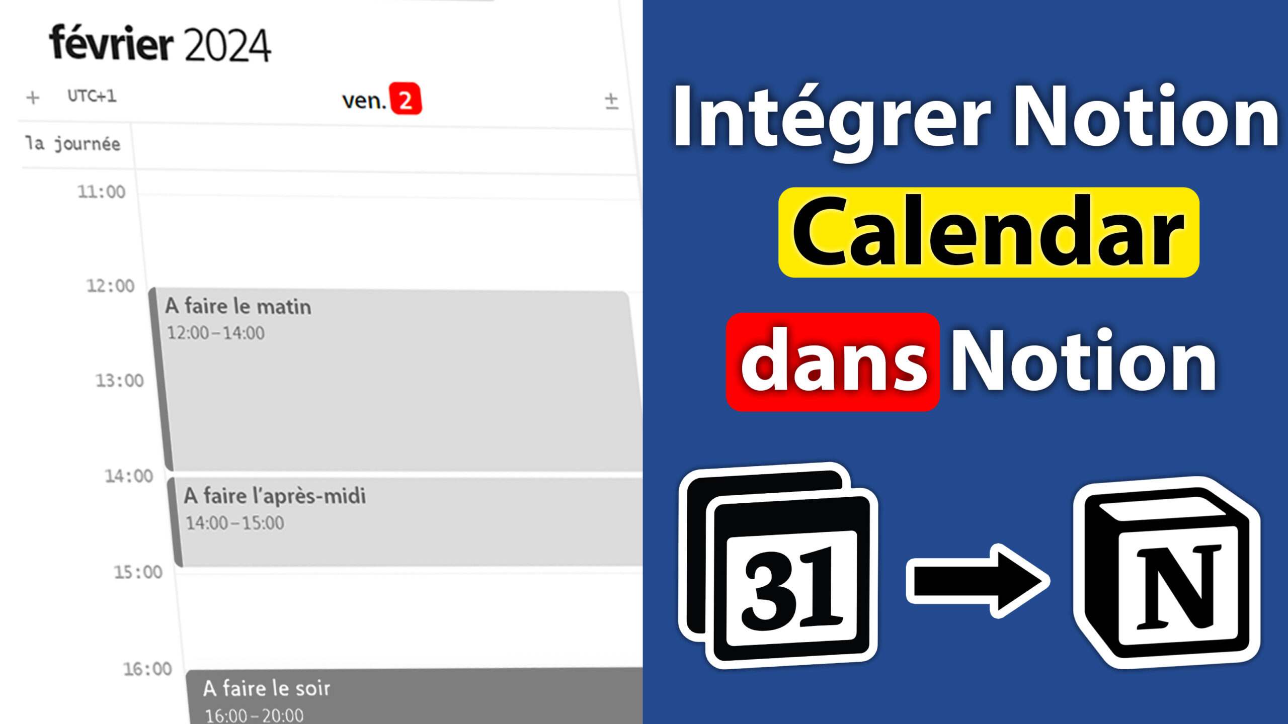 Intégration Notion Calendar