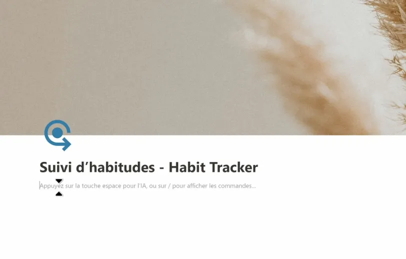 Suivi d'Habitude Notion